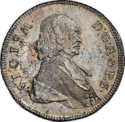 Austria 20 Kreuzer Sigismund von Schrattenbach 1760 KM# 386 SIGISM D G A & P S coin obverse Austria 20 Kreuzer Sigismund von Schrattenbach 1760 KM# 386 SIGISM D G A & P S coin obverse