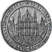 Austria 24 Ducat Guidobald 1654 KM# 172 SS RVDBERTVS ET VIRGILIVS PATRONI SALISBVRGENSES coin reverse Austria 24 Ducat Guidobald 1654 KM# 172 SS RVDBERTVS ET VIRGILIVS PATRONI SALISBVRGENSES coin reverse