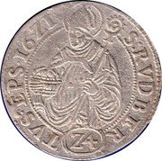 Austria 24 Kreuzer (Paris von Lodron) KM# 56 S RVDBER (Z4) TVS EPS 1622 coin reverse