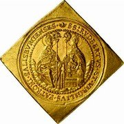 Austria 25 Ducat Max Gandolf von Kuenburg 1668 KM# 212 SS : RVDBERTVS • ET • VIRGILIVS • PATRONI • SALISBVRGENSES • coin reverse Austria 25 Ducat Max Gandolf von Kuenburg 1668 KM# 212 SS : RVDBERTVS • ET • VIRGILIVS • PATRONI • SALISBVRGENSES • coin reverse