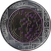 Austria 25 Euro (Big Data) GLÄSERNER MENSCH REC 20:20 coin reverse Austria 25 Euro (Big Data) GLÄSERNER MENSCH REC 20:20 coin reverse