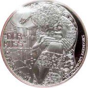 Austria 25 Euro The Kiss - G.Klimt 1997 X# 46 DER KUSS GUSTAV KLIMT MEISTERWERK DES JUGENDSTILS coin reverse Austria 25 Euro The Kiss - G.Klimt 1997 X# 46 DER KUSS GUSTAV KLIMT MEISTERWERK DES JUGENDSTILS coin reverse