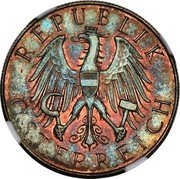Austria 25 Schilling (Pattern) REPUBLIK ÖSTERREICH coin obverse Austria 25 Schilling (Pattern) REPUBLIK ÖSTERREICH coin obverse