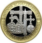 Austria 250 Euro Viener Treasure 1998 INSIGNIEN DES HL. RÖM. REICHES WIENER SCHATZKAMMER coin reverse Austria 250 Euro Viener Treasure 1998 INSIGNIEN DES HL. RÖM. REICHES WIENER SCHATZKAMMER coin reverse