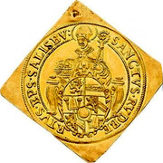 Austria 3 Ducat Markus Sittich 1612 KM# 24 SANCTVS RVDBE RIVS EPS SALISBV coin obverse Austria 3 Ducat Markus Sittich 1612 KM# 24 SANCTVS RVDBE RIVS EPS SALISBV coin obverse