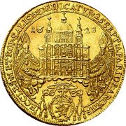 Austria 3 Ducat Paris von Lodron 1628 KM# 123 16 28 ECCLES METROP SALISB DEDICATVR 25 SEPT APARIDE ARCHIE coin obverse Austria 3 Ducat Paris von Lodron 1628 KM# 123 16 28 ECCLES METROP SALISB DEDICATVR 25 SEPT APARIDE ARCHIE coin obverse
