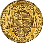 Austria 3 Ducat Johann Ernst von Thun 1690 KM# 275 IOAN ERNEST9 D G ARCHIEP SAL SE AP LE coin obverse Austria 3 Ducat Johann Ernst von Thun 1690 KM# 275 IOAN ERNEST9 D G ARCHIEP SAL SE AP LE coin obverse