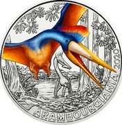 Austria 3 Euro Arambourgiania 2020  UNC ARAMBOURGIANIA 2020 coin reverse