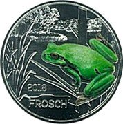 Austria 3 Euro The Frog 2018  BU 2018 FROSCH coin reverse