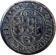 Austria 3 Kreuzer (Max Gandolf von Kuenburg) KM# 228 MAX:GAND:D:G:ARCHIEP:SALISB: 1681 3 coin obverse Austria 3 Kreuzer (Max Gandolf von Kuenburg) KM# 228 MAX:GAND:D:G:ARCHIEP:SALISB: 1681 3 coin obverse