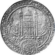 Austria 3 Thaler Paris von Lodron 1628 KM# 114 16 28 ECCLES METROP SALISB DEDICATVR 25 SEPT APARIDE ARCHIE coin obverse