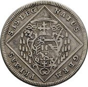 Austria 30 Kreuzer Sigismund von Schrattenbach 1754 KM# 379 NATUS GERM PRIMAS SAS LEG coin reverse Austria 30 Kreuzer Sigismund von Schrattenbach 1754 KM# 379 NATUS GERM PRIMAS SAS LEG coin reverse
