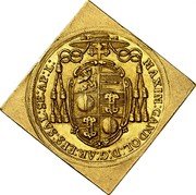 Austria 4 Ducat Max Gandolf von Kuenburg 1673 KM# 225 MAXIM:GANDOL:D:G:AR:EPS:SAL:SE:AP:L: coin obverse Austria 4 Ducat Max Gandolf von Kuenburg 1673 KM# 225 MAXIM:GANDOL:D:G:AR:EPS:SAL:SE:AP:L: coin obverse