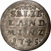 Austria 4 Kreuzer Jakob Ernst von Liechtenstein 1745 KM# 344 SALZB LAND MINZ 1745 coin reverse Austria 4 Kreuzer Jakob Ernst von Liechtenstein 1745 KM# 344 SALZB LAND MINZ 1745 coin reverse