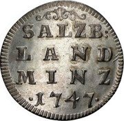 Austria 4 Kreuzer Andreas Jakob von Dietrichstein 1747 KM# 350 SALZB LAND MINZ 1747 coin reverse Austria 4 Kreuzer Andreas Jakob von Dietrichstein 1747 KM# 350 SALZB LAND MINZ 1747 coin reverse