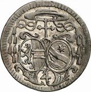 Austria 4 Kreuzer Sigismund von Schrattenbach 1753 KM# 369 4 coin obverse Austria 4 Kreuzer Sigismund von Schrattenbach 1753 KM# 369 4 coin obverse