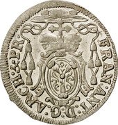 Austria 4 Kreuzer Franz Anton von Harrach 1727 KM# 315 FRAN ANT DG ARCH & PR coin obverse Austria 4 Kreuzer Franz Anton von Harrach 1727 KM# 315 FRAN ANT DG ARCH & PR coin obverse