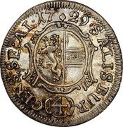 Austria 4 Kreuzer Leopold Anton von Firmian 1729 KM# 322 17 18 SALISBVR (4) GENS SE A L coin reverse Austria 4 Kreuzer Leopold Anton von Firmian 1729 KM# 322 17 18 SALISBVR (4) GENS SE A L coin reverse