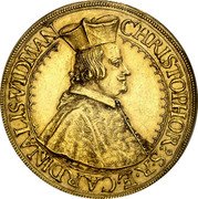 Austria 5 Ducat 1656 KM# 4 Ortenburg County Trade Coinage coin obverse Austria 5 Ducat 1656 KM# 4 Ortenburg County Trade Coinage coin obverse