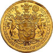 Austria 5 Ducat Joseph Nicolas 1777 KM# 13 SUP PER STYR STAB PRÆFECTUS HÆREDITARIUS coin reverse