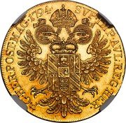 Austria 5 Ducat Wenzel 1794 KM# 8 SVP IMP AVL REG HER P G HER POST MAG 1794 coin reverse Austria 5 Ducat Wenzel 1794 KM# 8 SVP IMP AVL REG HER P G HER POST MAG 1794 coin reverse