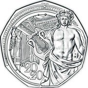 Austria 5 Euro (150th anniversary of the opening of Vienna’s Musikverein concert hall) 20 20 coin reverse