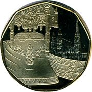 Austria 5 Euro Bell Pummerin 2010 Special Uncirculated KM# 3195a PUMMERIN 1711 1945 1952 2011 coin reverse