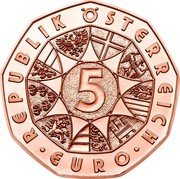 Austria 5 Euro (Easter) REPUBLIK ÖSTERREICH • EURO • coin obverse