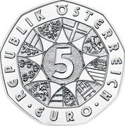 Austria 5 Euro (Easter) REPUBLIK ÖSTERREICH • EURO • coin obverse