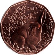 Austria 5 Euro Easter rabbit 2018  2018 coin reverse