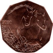 Austria 5 Euro Easter horses 2020  2020 coin reverse