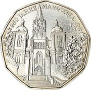 Austria 5 Euro Mariazell church 2007 KM# 3145A 850 JAHRE MARIAZELL 1157 2007 coin reverse