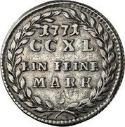 Austria 5 Kreuzer Sigismund von Schrattenbach 1771/0 KM# 413 1771 CCXL EIN FEINE MARK coin reverse Austria 5 Kreuzer Sigismund von Schrattenbach 1771/0 KM# 413 1771 CCXL EIN FEINE MARK coin reverse