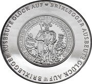 Austria 5 Unzen (First Thaler minted in Tyrol) X# MB1 BRIXLEGGER AUSBEUTE GLÜCK AUF A 999 BRIXLEGGER AUSBEUTE GLÜCK AUF FIRST DOLLAROF THE WORLD GVLDINBRVNDIALIS 1986 coin reverse Austria 5 Unzen (First Thaler minted in Tyrol) X# MB1 BRIXLEGGER AUSBEUTE GLÜCK AUF A 999 BRIXLEGGER AUSBEUTE GLÜCK AUF FIRST DOLLAROF THE WORLD GVLDINBRVNDIALIS 1986 coin reverse