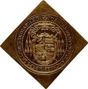 Austria 50 Ducat Johann Ernst von Thun Klippe 1687 KM# 267 IOAN ERNESTVS D G ARCHIEP & PRPS SALISB S SED AP LEG 16 87 coin obverse Austria 50 Ducat Johann Ernst von Thun Klippe 1687 KM# 267 IOAN ERNESTVS D G ARCHIEP & PRPS SALISB S SED AP LEG 16 87 coin obverse