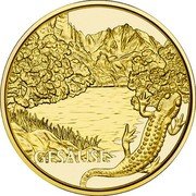 Austria 50 Euro Alpine Treasures Wild Waters 2022 GESÄUSE coin reverse