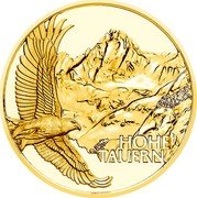 Austria 50 Euro High Peaks 2020  Proof HOHE TAUERN coin reverse