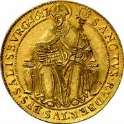 Austria 6 Ducat Markus Sittikus von Hohenems Mule 1617 KM# 46 SANCTVS RVDBERTVS EPS SALISBVRG 1617 coin obverse