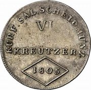 Austria 6 Kreuzer (Ferdinand of Austria - Tuscany) KM# 495 KURF SAL SCHELD MUN VI KREÜTZER 1805 coin reverse Austria 6 Kreuzer (Ferdinand of Austria - Tuscany) KM# 495 KURF SAL SCHELD MUN VI KREÜTZER 1805 coin reverse