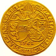 Austria 8 Ducat Johann Jakob Khuen von Belasi 1687 KM# 262 IOAN · IAC · D · G · ARCHIEPS · SALZ · AP o SE : LEG : coin obverse Austria 8 Ducat Johann Jakob Khuen von Belasi 1687 KM# 262 IOAN · IAC · D · G · ARCHIEPS · SALZ · AP o SE : LEG : coin obverse