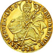 Austria Ducat Franz Anton von Harrach 1726 KM# 321 S RUDBERTUS EPS SALISBURG 1726 coin reverse Austria Ducat Franz Anton von Harrach 1726 KM# 321 S RUDBERTUS EPS SALISBURG 1726 coin reverse