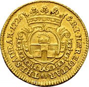 Austria Ducat Philip Ludwig 1726 FR# 3290 S R I HEREDITAR THESAURAR coin reverse Austria Ducat Philip Ludwig 1726 FR# 3290 S R I HEREDITAR THESAURAR coin reverse