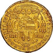Austria Ducat Andreas Jakob von Dietrichstein 1748 KM# 355 SALISBURG S ED AP LEG GERPRI 1748 coin reverse Austria Ducat Andreas Jakob von Dietrichstein 1748 KM# 355 SALISBURG S ED AP LEG GERPRI 1748 coin reverse