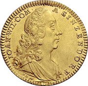 Austria Ducat Johan Wilhelm 1753 C# 1 ION WIL COM A SINTZENDORF coin obverse