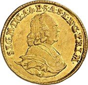 Austria Ducat Sigismund von Schrattenbach 1766 KM# 407 SIGM D G A& P S A S L NG FRIM coin obverse Austria Ducat Sigismund von Schrattenbach 1766 KM# 407 SIGM D G A& P S A S L NG FRIM coin obverse