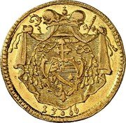 Austria Ducat Sigismund von Schrattenbach 1766 KM# 407 17 66 coin reverse Austria Ducat Sigismund von Schrattenbach 1766 KM# 407 17 66 coin reverse