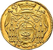 Austria Ducat Hieronymus von Colloredo 1772 M KM# 437 17 72 coin reverse Austria Ducat Hieronymus von Colloredo 1772 M KM# 437 17 72 coin reverse