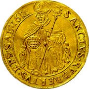 Austria Ducat (Markus Sittikus von Hohenems) KM# 22 SANCTVS RVDBERTVS EPS SAL coin reverse Austria Ducat (Markus Sittikus von Hohenems) KM# 22 SANCTVS RVDBERTVS EPS SAL coin reverse
