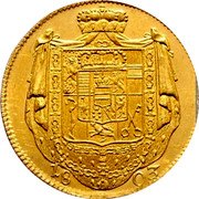 Austria Ducat Salzburg Hieronymus 1803 M KM# 486 18 03 coin reverse