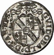 Austria Kreuzer Guidobald von Thun 1657 KM# 159 GVIDOBALD D G AR EPS coin obverse Austria Kreuzer Guidobald von Thun 1657 KM# 159 GVIDOBALD D G AR EPS coin obverse